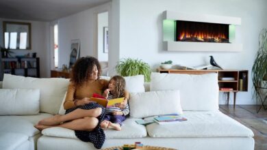 Electric fireplaces spark simple home improvement solutions
