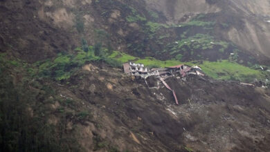 At least 16 people were killed in a landslide in central Ecuador