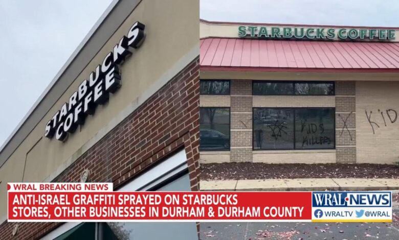 Durham Police investigate vandalism of several businesses, including 3 Starbucks
