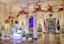 First lady Jill Biden unveils this year's White House Christmas decorations