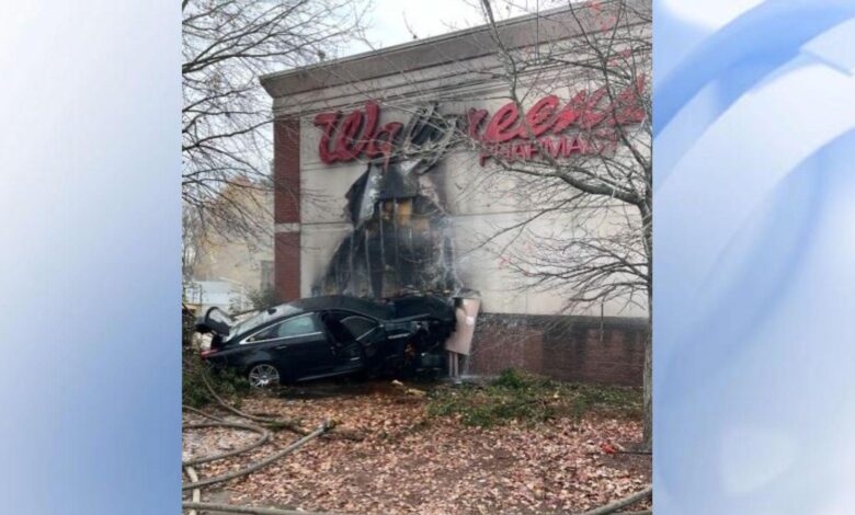 'He had a medical emergency' 70-year-old driver causes fire at Walgreens after crashing into building