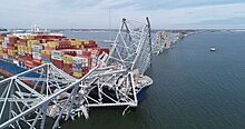 Cargo ship collides with Francis Scott Key Bridge in Baltimore, Maryland