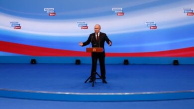 Putin dismisses protesters, Russia's critics following challenge-free election