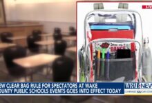 Starting today: Only clear bags allowed in Wake County school events