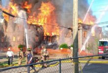 Massive fire destroys Durham Rescue Mission building, E. Main Street closed