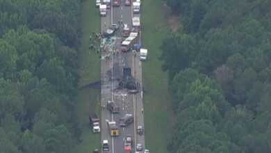 Five people killed in multi-vehicle crash on I-95 in Wilson County; both northbound lanes closed