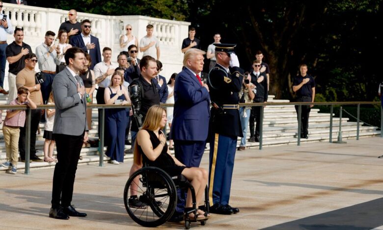 Despite evidence, Trump calls Arlington Cemetery incident a 'made up story'