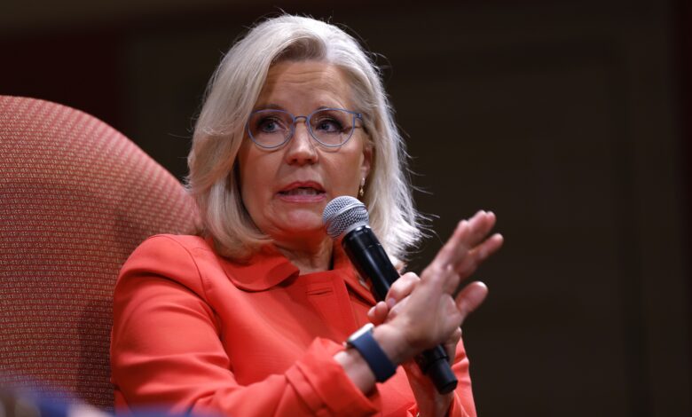 Former Republican Rep. Liz Cheney says she will vote for Vice President Harris