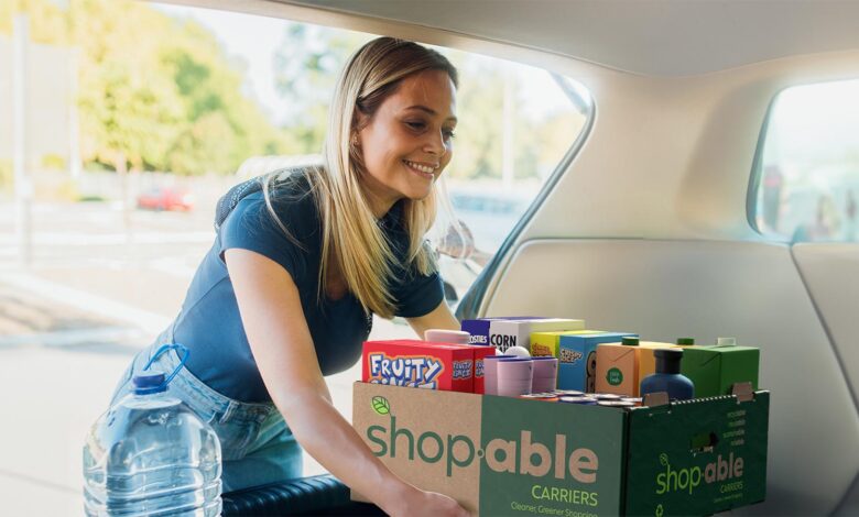 Shop.able Carriers Offer Easy-to-Recycle Option for Transporting Groceries