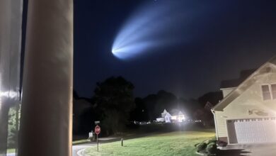 SpaceX rocket seen flying across NC skies Tuesday morning