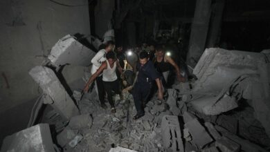 A strike on a mosque kills 19 as Israel bombards northern Gaza and southern Beirut