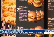 E. coli outbreak linked to McDonald's quarter pounder in several states, CDC says