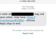 Mass text message reminds North Carolinians to vote, confusing those who have already