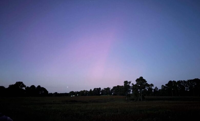 Northern lights visible in the NC skies