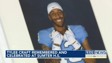 UNC's Tylee Craft remembered with memorial service in his hometown