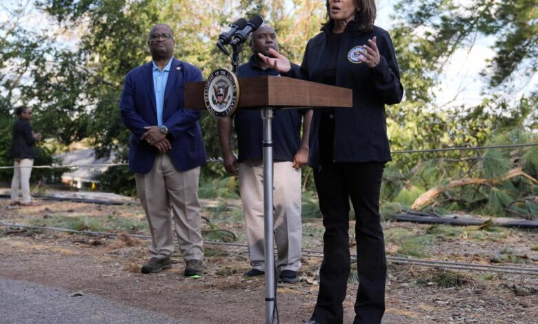 VP Kamala Harris to visit NC to survey Helene impact