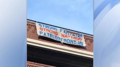 Authorities investigating sign that hate group hung from American Tobacco Campus, other signs hung around downtown Durham