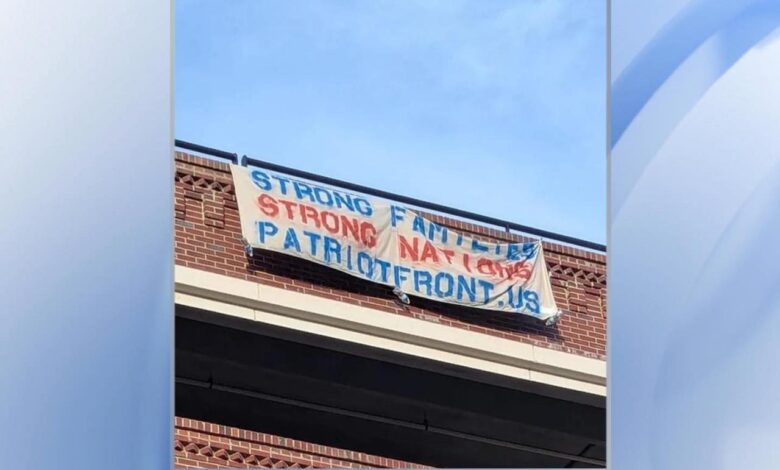 Authorities investigating sign that hate group hung from American Tobacco Campus, other signs hung around downtown Durham