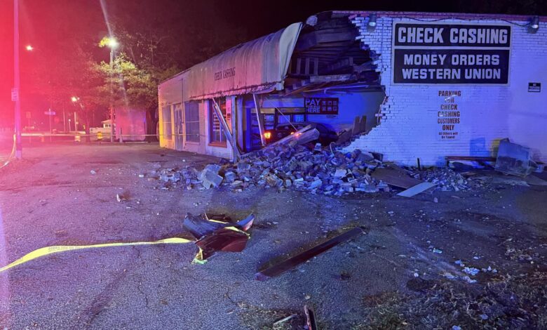 Back-to-back crashes: Mustang hits same Raleigh building 24 hours after pickup truck crash