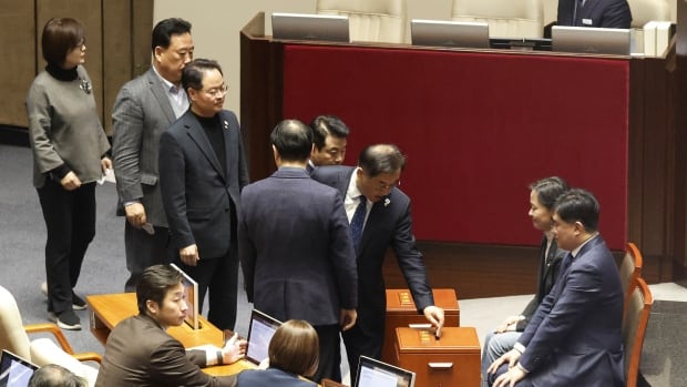 Attempt to impeach South Korean president fails as ruling party boycotts vote