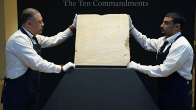 Sotheby's to auction off ancient Ten Commandments tablet