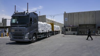 UN says it is halting aid through main Gaza crossing because route is too dangerous