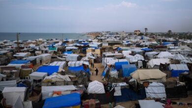 As temperatures dropped in Gaza, this family took refuge in a hole 1.5 metres under their tent