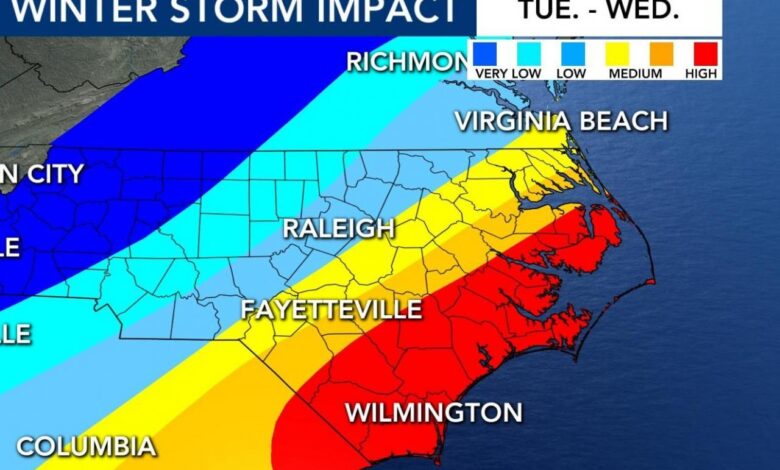 Snow at the beach? Bitter cold, coastal storm lead to 'unique' snow chance