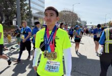 He lost his first LA Marathon medal in the fires -- this weekend he got his second