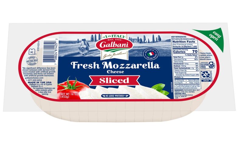 Authentic flavor, simple ingredients – made without added whiteners, taste the difference with Galbani Fresh Mozzarella
