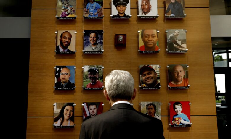 An exhibit honoring victims of gun violence is taken down at ATF headquarters